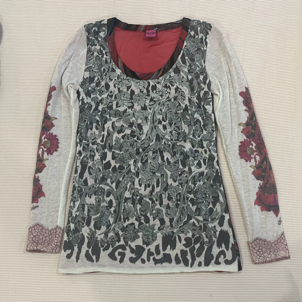 Save The Queen Multicolor Long Sleeve Top